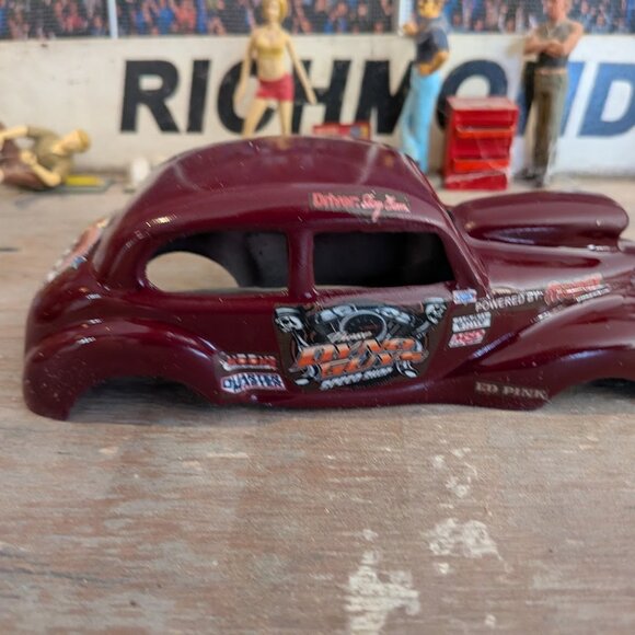 NHRA Drag 3 3/4 inch wheel base Dyno Guys Ford with windows Styrene Plastic BODY - Picture 4 of 4